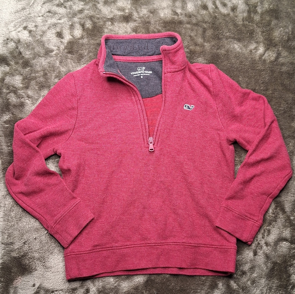 Vineyard Vines Boys Kids Size 6 Quarter Zip Sweater‎